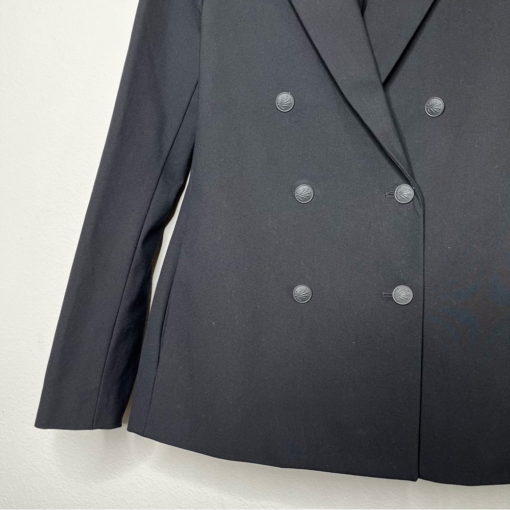 Rag & Bone Black Twill Blazer Double Breasted Buttons - Picture 4 of 9